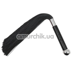 Флогер DS Fetish Flogger Silicone L, чорний - Фото №1
