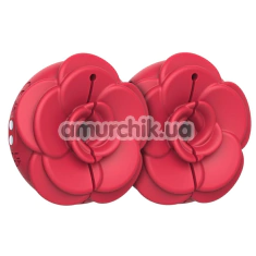 Затискачі для сосків з вібрацією Teazers Vibrating Nipple Clamps, червоні - Фото №1