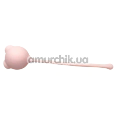 Вагінальна кулька Loveshop Silicone Kegel Ball With Globs, бежева - Фото №1
