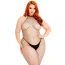 Комбинезон из сетки Leg Avenue Racer Neck Bodystocking, черный - Фото №8