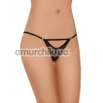 Трусики-стринги женские G-string черные (модель 2425) - Фото №1