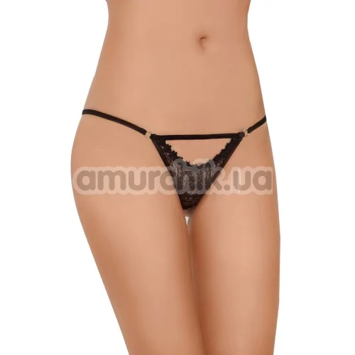 Трусики-стринги женские G-string черные (модель 2425) - Фото №1