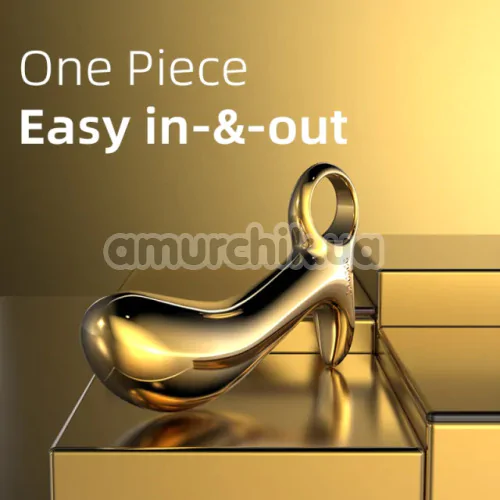 Cтимулятор простаты Lockink Sevanda Woodpecker Metal Prostate Massager, золотой