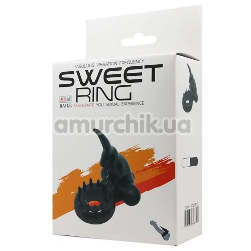 Віброкільце Sweet Ring 010132-2, чорне