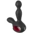 Вибростимулятор простаты с ротацией и подогревом Silicone Prostate Plug, черный - Фото №1