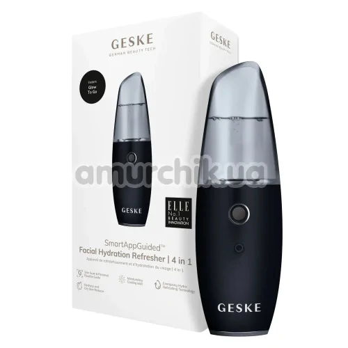 Зволожувач для шкіри обличчя Geske Facial Hydration Refresher 4 in 1, чорний