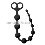 Анальний ланцюжок Virgite Essentials Anal Beads E3, чорний - Фото №1