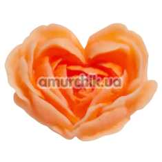 Свеча в виде розы GlowKink М - светится в темноте, оранжевая - Фото №1