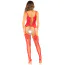 Комплект Leg Avenue Cami Garter With Stockings And String, красный: комбинезон + трусики-стринги - Фото №3
