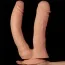 Двойной фаллоимитатор LoveToy Mega Double Dildo 12, телесный - Фото №3