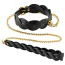 Ошейник с поводком Guilty Pleasure Lunar Braided Leash & Collar, черный - Фото №1
