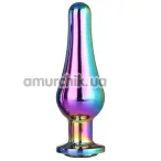 Анальная пробка с радужным кристаллом Gleaming Love Large Pleasure Plug, радужная - Фото №1