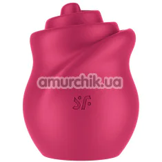 Клиторальный вибратор с подвижным язычком Satisfyer Tongue Twister, красный - Фото №1