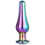 Анальная пробка с радужным кристаллом Gleaming Love Large Pleasure Plug, радужная - Фото №1