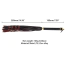 Флоггер Lockink Sevanda Red & Black Braided Tail Flogger, черно-красный - Фото №4