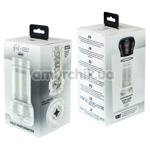 Мастурбатор Kiiroo Feel Pocket Male Masturbator PBC (Crystal Texture), прозрачный