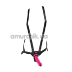 Страпон Dillio 6 Inch Strap-On Suspender Harness Set, розовый - Фото №1
