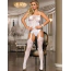 Комбинезон Star Night Foxy Suspender Style Bodystocking, белый - Фото №7