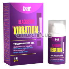 Збуджуючий гель з ефектом вібрації Intt Vibration Blackberry Tingling Effect Gel - ожина, 15 мл - Фото №1