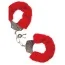 Наручники MAI No.38 Metal Furry HandCuffs, красные - Фото №2