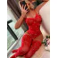 Комплект JSY Sexy Lingerie WW7238, красный: боди + чулки - Фото №8