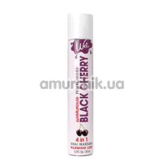 Массажно-оральный лубрикант с согревающим эффектом Wet Fun Flavors Warming Black Cherry - черешня, 30 мл - Фото №1