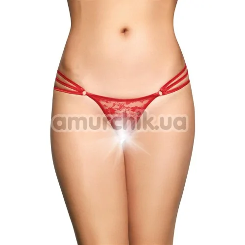 Трусики-стрінги G-String 2498, червоні - Фото №1