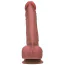 Вібратор з поштовхами, ротацією і підігрівом Natural Play Thrusting Dildo With Swing Motion And Heating D7, тілесний - Фото №6