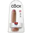 Фаллоимитатор King Cock With Balls, 18 см светло-коричневый - Фото №6