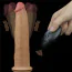 Вибратор с ротацией Dual-Layered Silicone Nature Cock LV410211, телесный - Фото №18