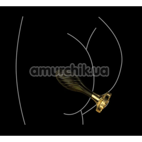 Анальная пробка Lockink Sevanda Pearl Pear-Shape Anal Plug, золотая