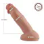 Фалоімітатор-насадка Hismith Hyper Realistic Silicone Dildo, тілесний - Фото №11