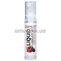 Лубрикант з ефектом вібрації Amoreane Med Liquid Vibrator Berries - ягоди, 10 мл - Фото №1
