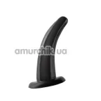 Анальная пробка Basix Rubber Works His and Hers G-spot, черная - Фото №1