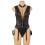 Боді з фіксаторами для рук Star Night Bodysuit With Cuffs, чорне - Фото №10