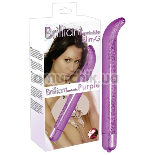 Вібратор для точки G Brilliant Sprinkle Slim-G, фіолетовий