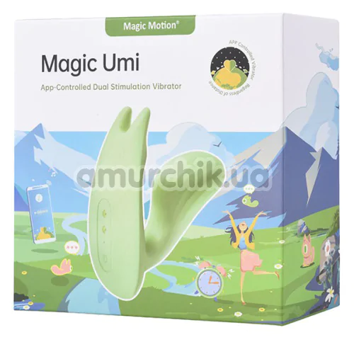Вибратор Magic Motion Magic Umi, салатовый