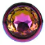 Анальная пробка с радужным кристаллом Matrix Mont Rainbow Gem Butt Plug M, радужная - Фото №5