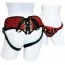 Трусики для страпона Sportsheets Plus Size Red Lace with Satin Corsette Strap-On, червоні - Фото №1