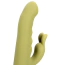 Вибратор с ротацией Loveline Ultra Soft Silicone Rotating Rabbit Vibrator, салатовый - Фото №5