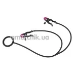 Зажимы для сосков с эрекционным кольцом Bad Kitty Naughty Toys Silicone Cock Ring & Clamps, черные - Фото №1