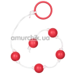 Анальные шарики Small Anal Beads, красные - Фото №1