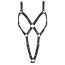 Портупея Zado Fetish Leather Harness Open-Chested, черная - Фото №1