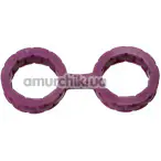 Наручники Japanese Style Bondage Platinum Silicone Cuffs Large, фиолетовые - Фото №1