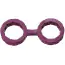 Наручники Japanese Style Bondage Platinum Silicone Cuffs Large, фиолетовые - Фото №1