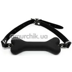 Кляп Behave! Luxury Fetish Doggie Bone Bit Gag, черный - Фото №1