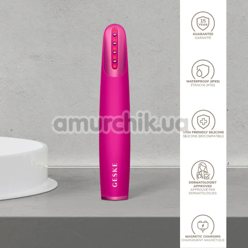 Ліфтинг-масажер для обличчя Geske Skin Firming Wand 7 in 1, яскраво-рожевий
