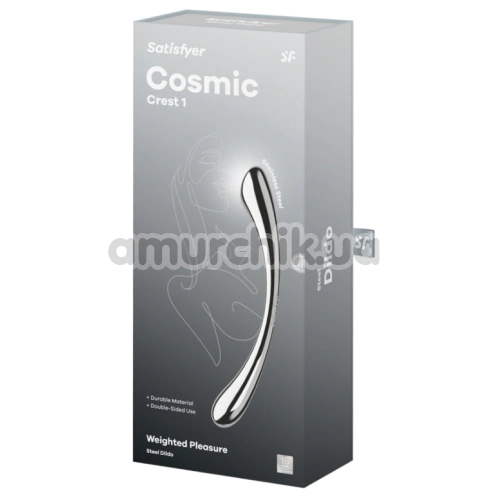 Фалоімітатор Satisfyer Cosmic Crest 1, срібний