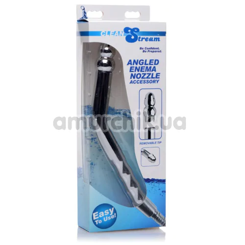 Інтимний душ Clean Stream Angled Enema Nozzle, срібний