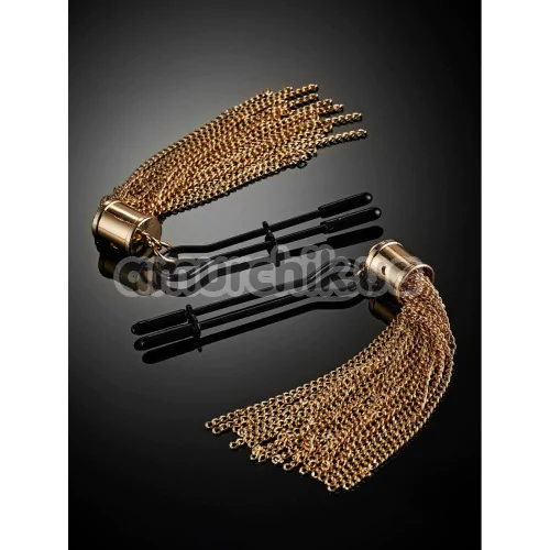 Зажимы для сосков Guilty Pleasure Tassel Tease Clamps, черно-золотые